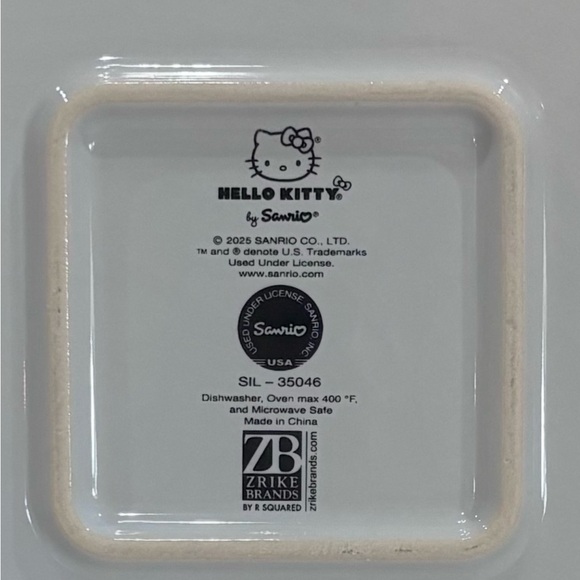 New Hello Kitty Ceramic Baking Casserole Dish Size 8x8 - Picture 7 of 7